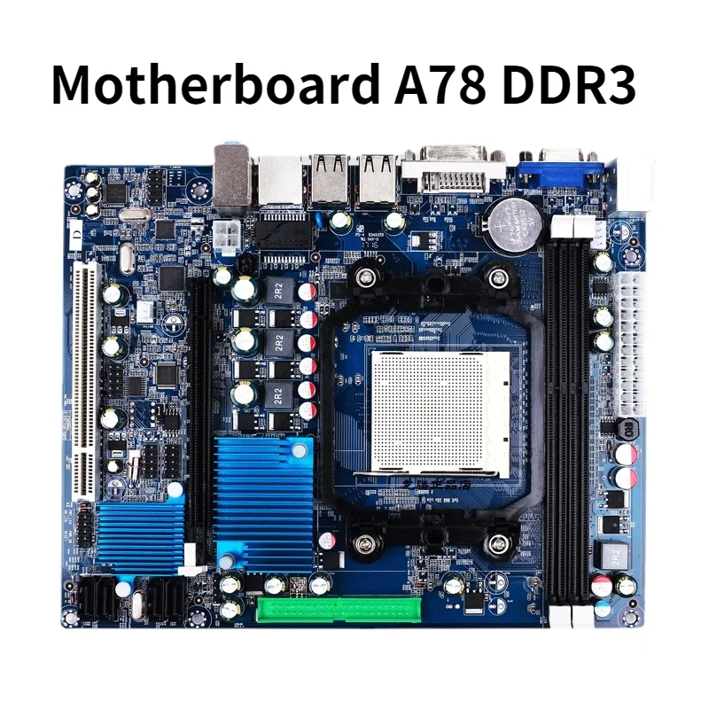 

NEW Motherboard A78 DDR3 1066/1333/1600 Memory 8GB AMD A780V+SB700 Chipset Supports AM3 CPU 938 Dual And Quad Core For Desktop