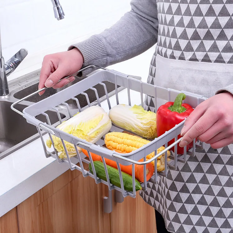 Выдвижная решетка для слива раковины Бытовая кухонная сушилка посуды