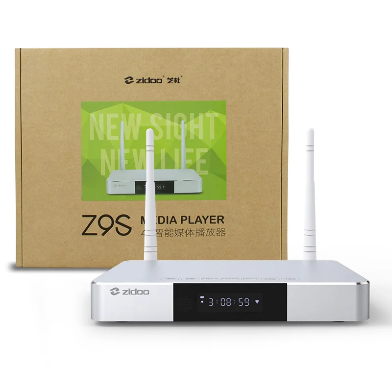Zidoo Z9S Smart Android 7,1 tv Box 1000M LAN 4K HDR телеприставка Realtek RTD1296DD 2 Гб ram 16 Гб rom SATA 3,0 медиаплеер vs X9S