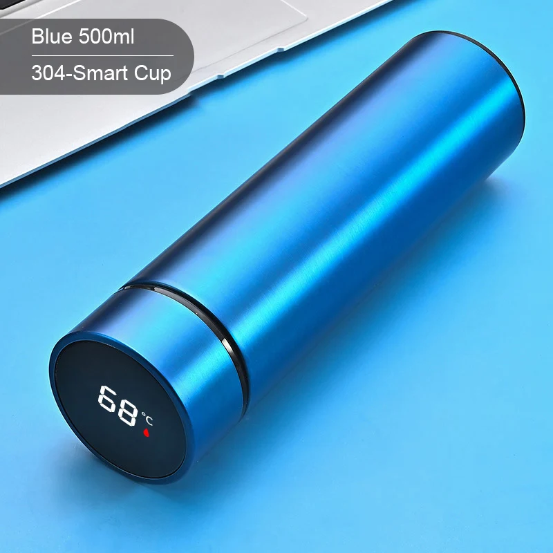 

500ML Thermos Vacuum Flasks Temperature Display 304Stainless Steel My Hot Water Bottle Travel Coffee Mug Tea Milk Mug Thermo cup