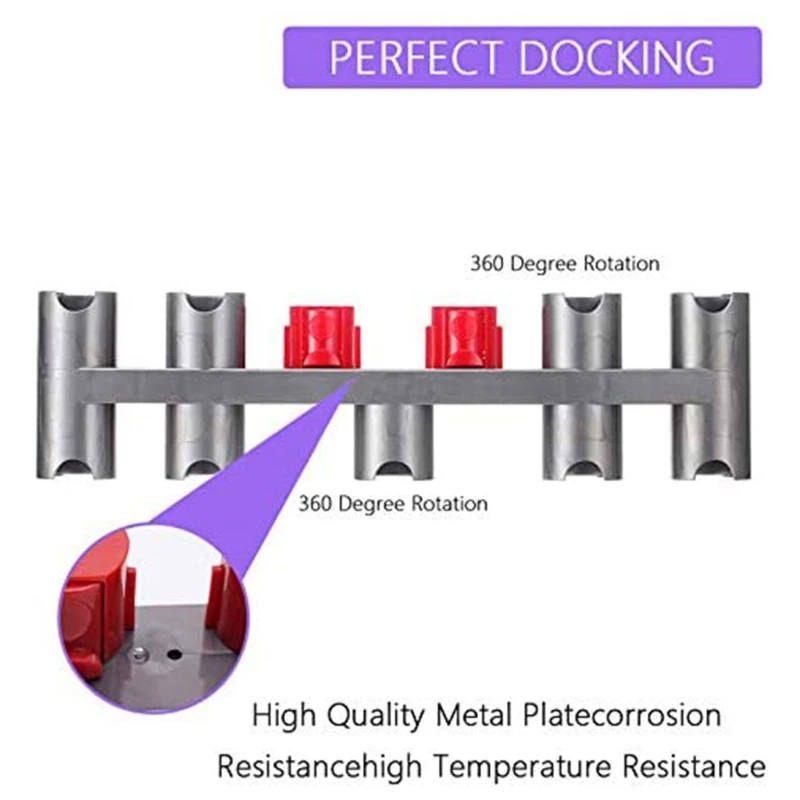 

Mount Holder Attachment Storage Rack Organizer Compatible with V10, V11 Dok, V8,V7 Vacuum Cleaner