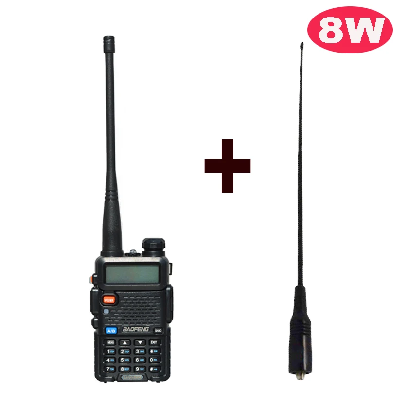 8W UV-5R Портативное радио Baofeng UV-5R двухстороннее радио портативная рация Двухдиапазонная uv 5r с двойной широкополосной SMA-F женская мягкая антенна 771 - Цвет: 8W UV-5R