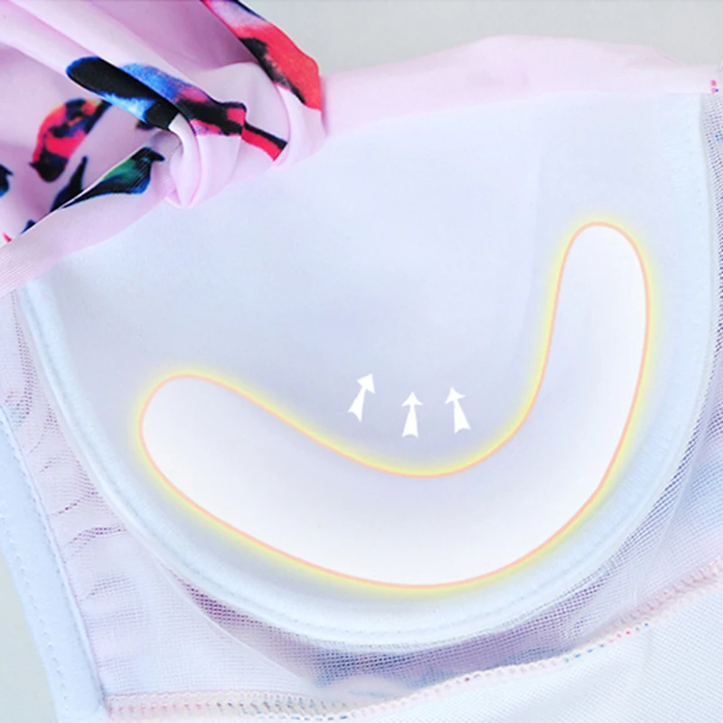 Слитное бикини 2019 купальные костюмы с принтом для женщин модная одежда плавания