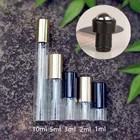 Прозрачные стеклянные флаконы для эфирных масел, 50 шт.лот, 1 мл, 2 мл, 3 мл, 5 мл, 10 мл