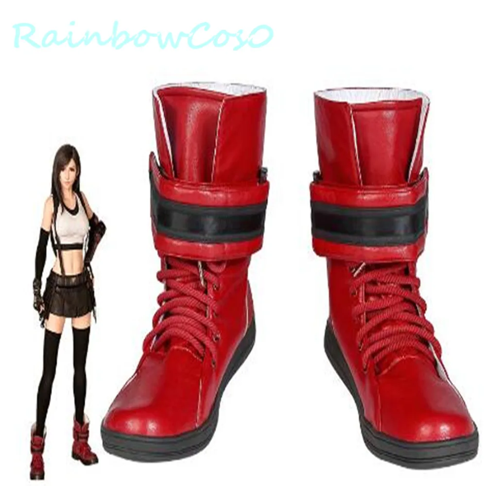 Final Fantasy VII Cosplay Tifa Lockhart Shoes Boots RainbowCos0 Christmas Game Anime Halloween | Тематическая одежда и