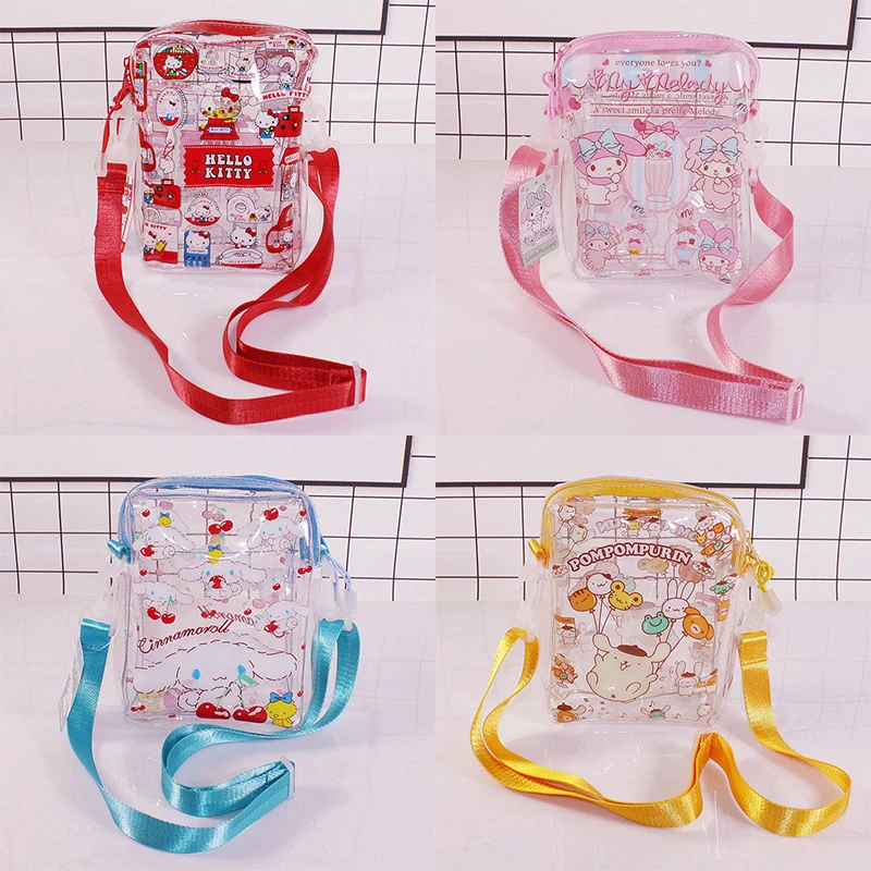 

Новый модный рюкзак Sanrio Kitty My Melody Cinnamoroll, милые Мультяшные красивые детские дорожные пляжные желейные сумки для девочек в подарок