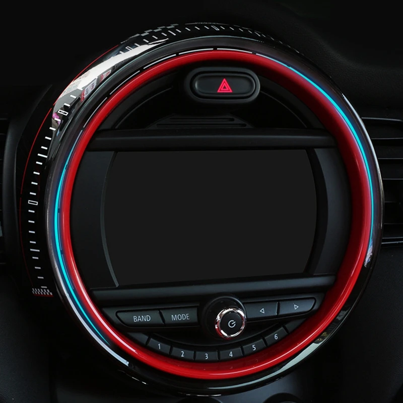 

Car Center Console Screen Decorative Frame Interior Sticker for Mini Cooper F55 F56 JCW 2019 2018 2014-2017