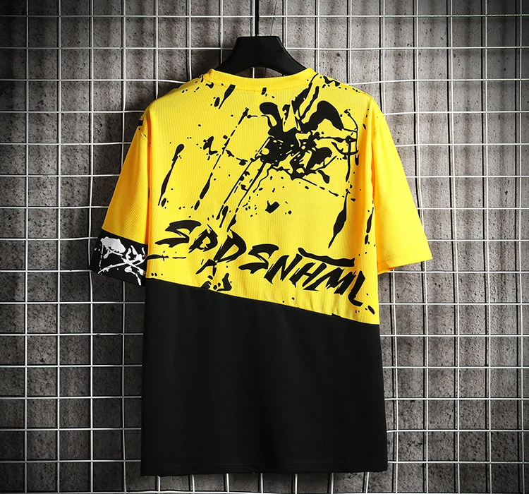 

Men's 2021 new summer fashion fitness clothes fashion printing T-shirt + shorts sportswear 2-piece jogging men's sportswearM-4XL