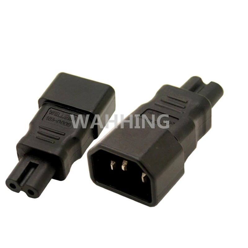 Универсальный Мощность адаптер IEC 320 C14 для C7 конвертер AC розетка 3 Pin 2 IEC320