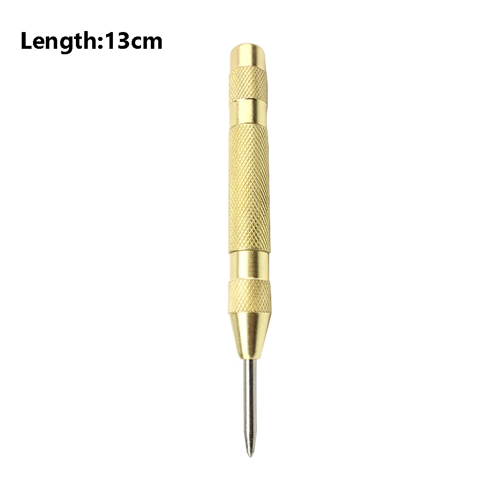 5 Inch Spring Loaded Center Punch Tool - Automatic Punching for Woodworking, Metal, and Drill Bits - Precision Dent Marker and Pin Punch image 5
