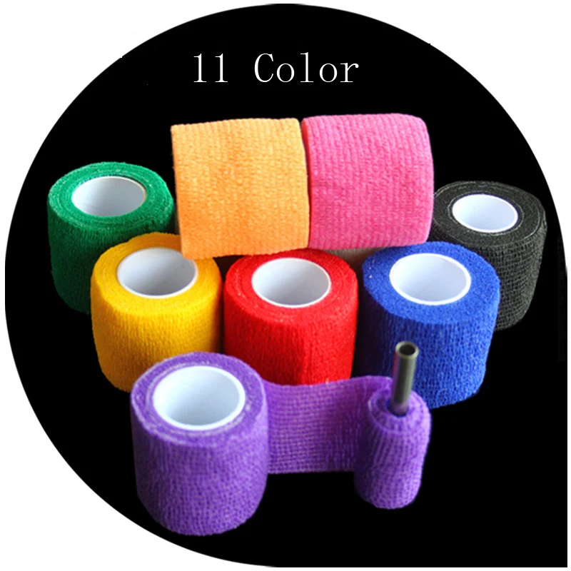 10 шт. одноразовые самоклеящиеся эластичные ленты для ручек|tattoo grip bandage|tattoo