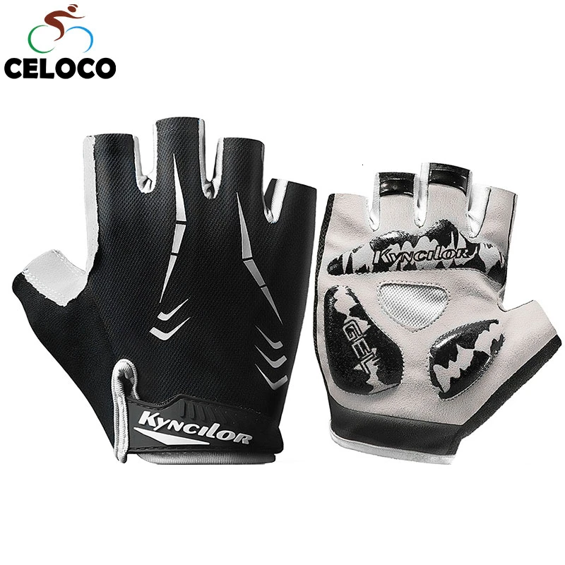 Спорт на открытом воздухе езда велосипеде Езда Перчатки без Пальцев Перчатка MTB
