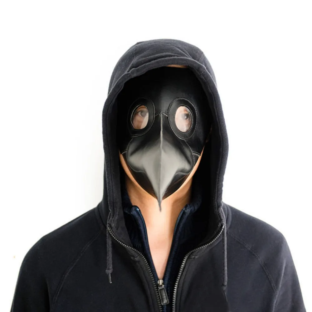 Чума маска доктора из искусственной кожи прозрачные линзы смолы клювовидный