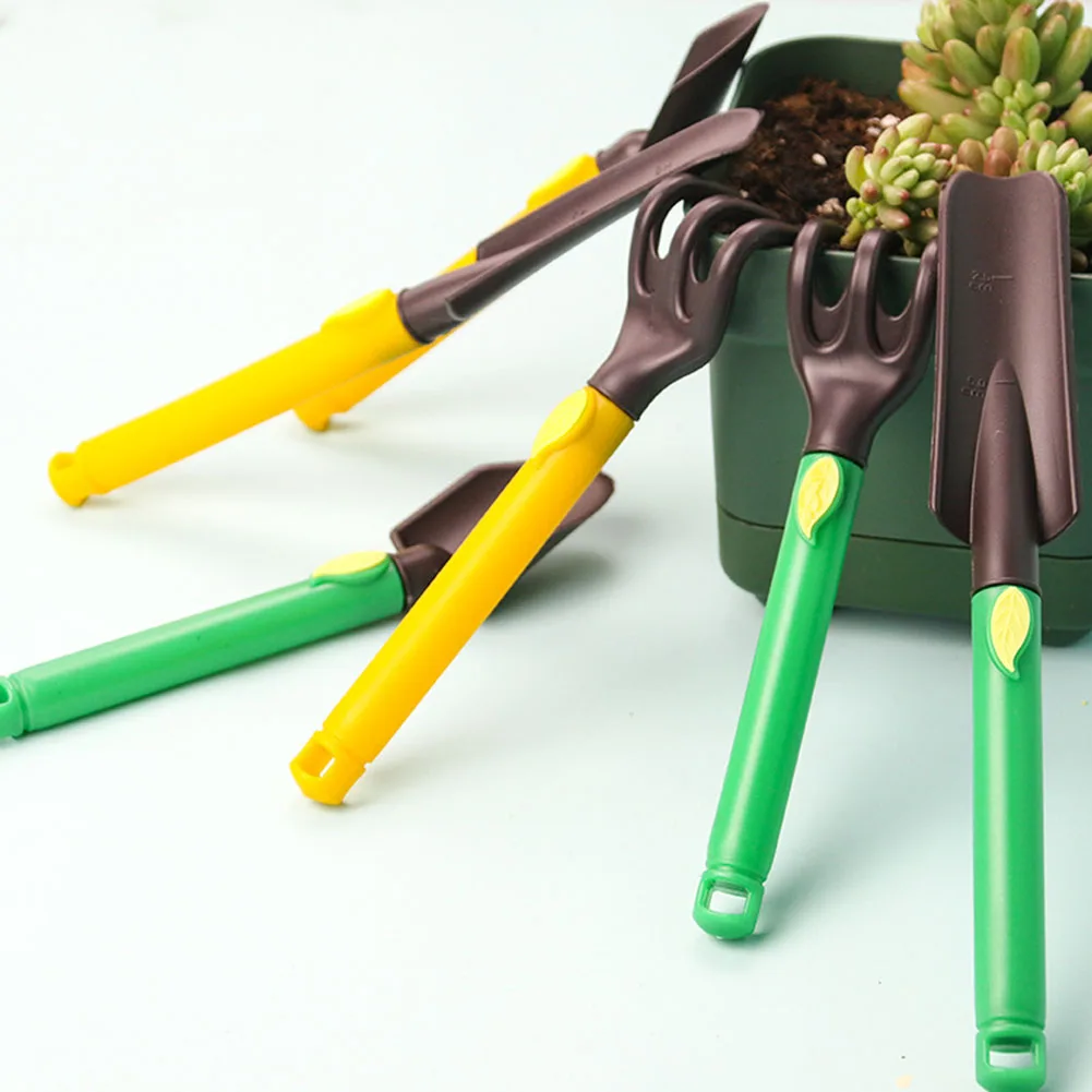 

3pcs Kids Gardening Tools Kit Plastic Safe Gardening Tools Trowel Rake Shovel BV789