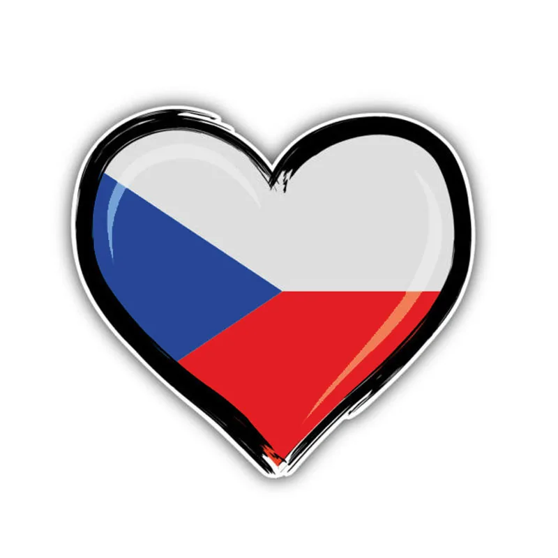 

Fashion Creative Car Sticker Czech Republic Flag Accessories PVC Decal Cover Scratches for Volkswagen Polo Golf Opel,14cm*13cm