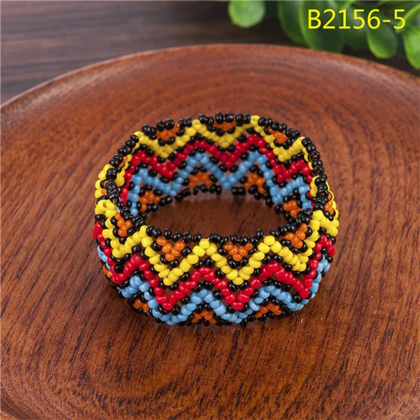 DB451 Уникальный Boho женский Печатный узор эластичный браслет из бусин тотем узор ручной работы эластичный браслет ювелирные изделия - Окраска металла: DB451