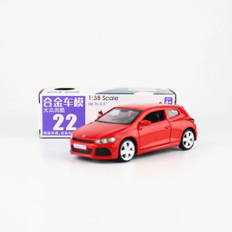 

Box gift model,High simulation 1:38 alloy pull back Scirocco R model car,Original packaging,selling toys,free shipping