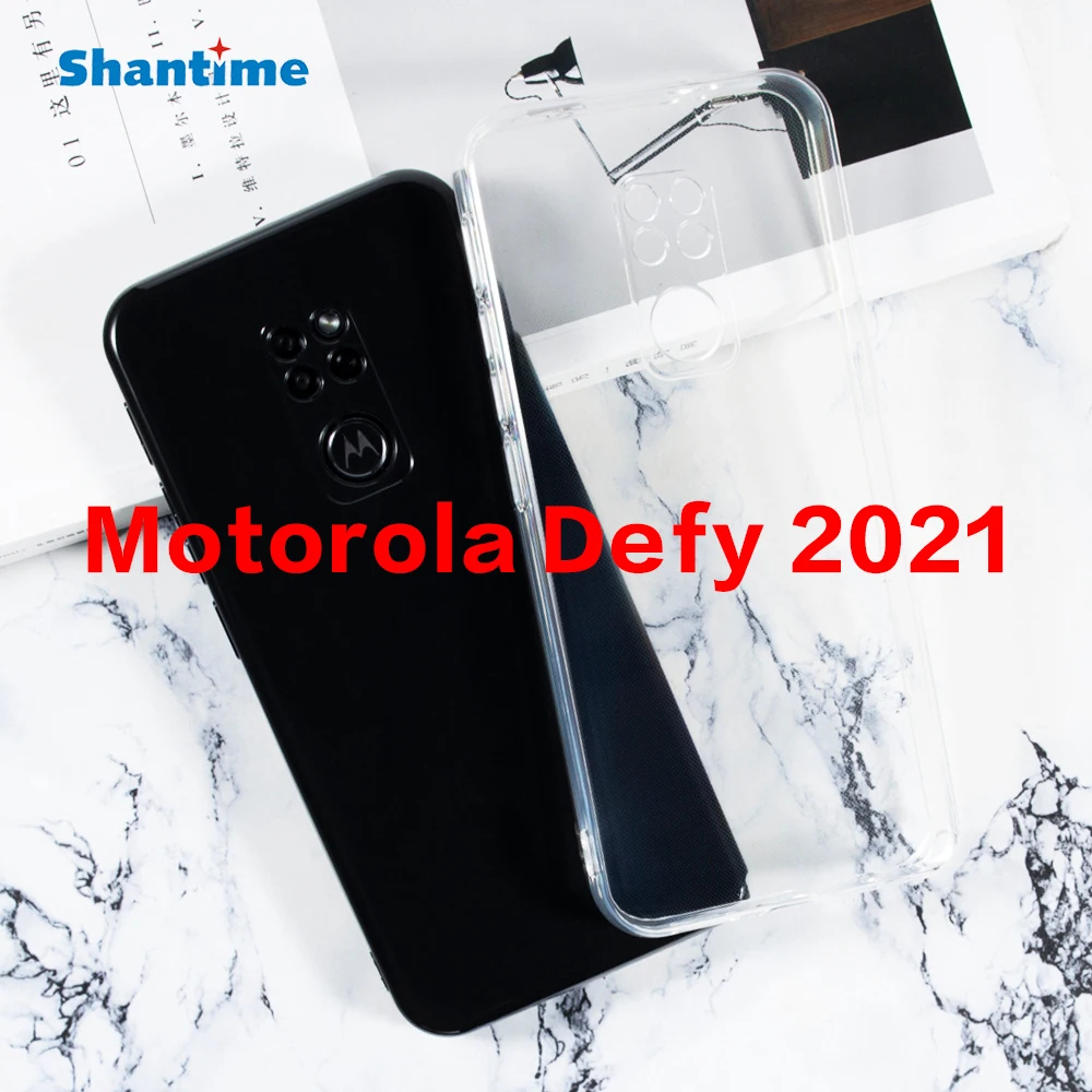 

Чехол для Motorola Defy 2021 ультратонкий прозрачный мягкий чехол из ТПУ для Moto Defy 2021 Couqe Funda 6,5 Дюймов