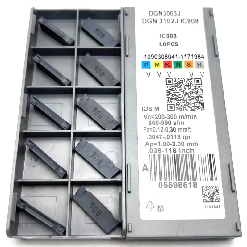 10 шт. DGN3102J IC908 DGN3102C карбидные 3 мм прорезные вставки высококачественные режущие