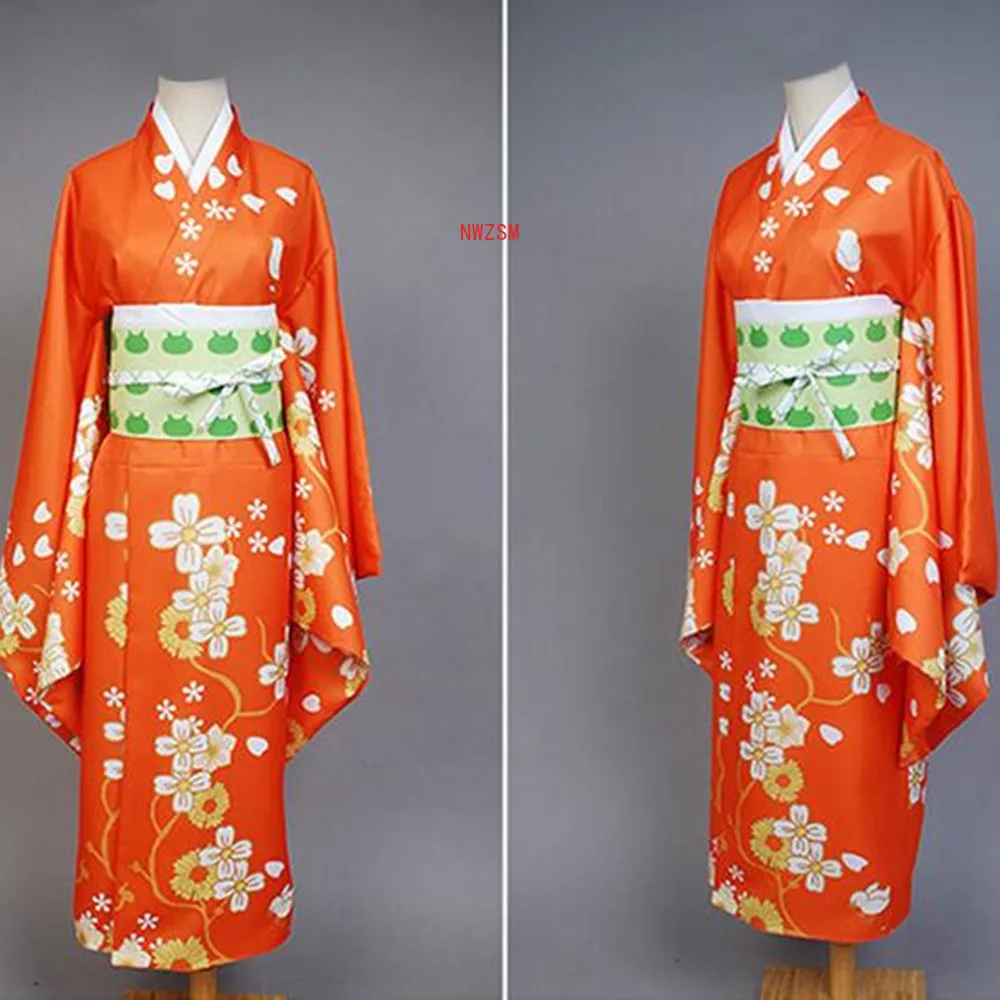

Anime Super Danganronpa 2 Saionji Hiyoko Kimono Set Cosplay Costume