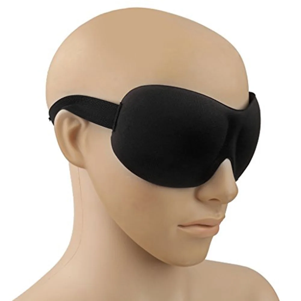Супер мягкая Регулируемая маска для глаз из полиэстера 3D Контурная путешествие