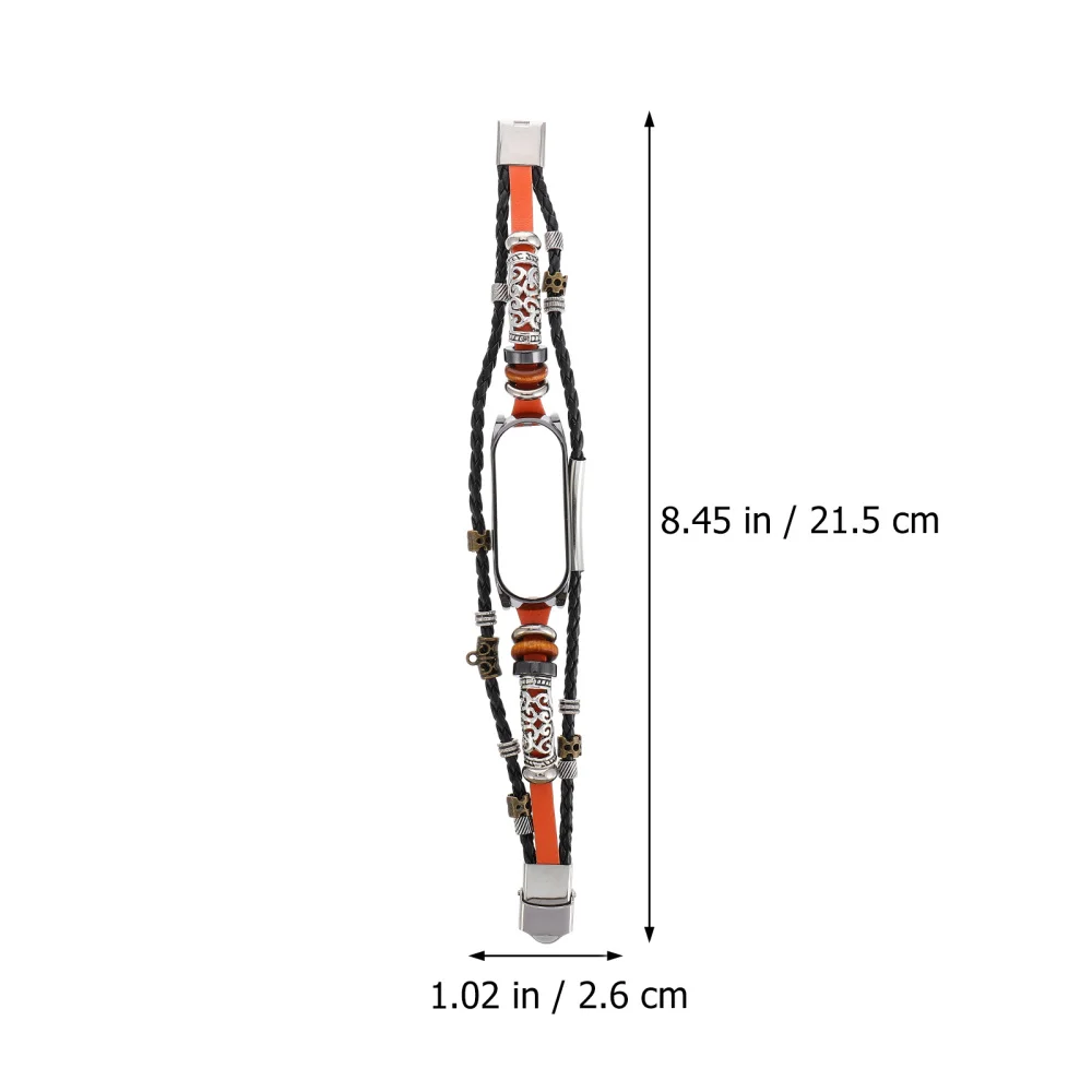 

Retro Wristband Strap DIY Band Bracelet Compatible with Mi Band 5/5 NFC