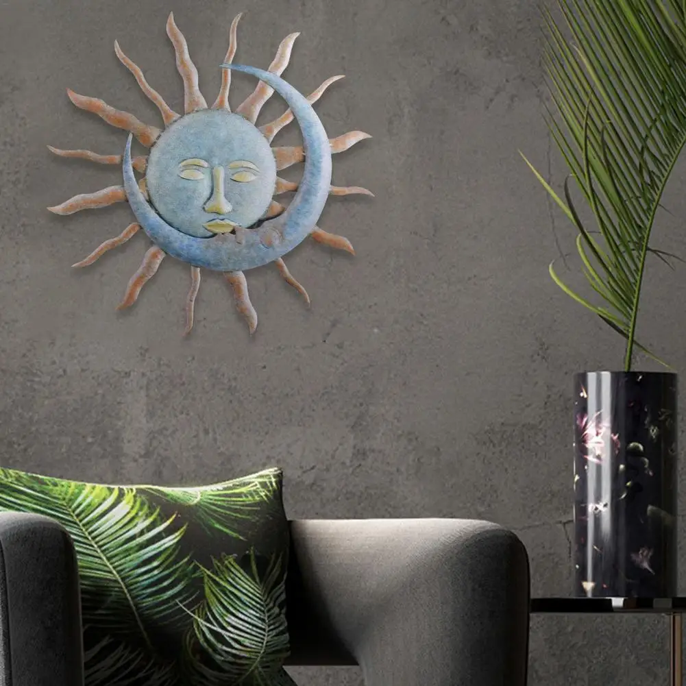 Металлическое настенное украшение в стиле ретро настенные украшения солнце Луна