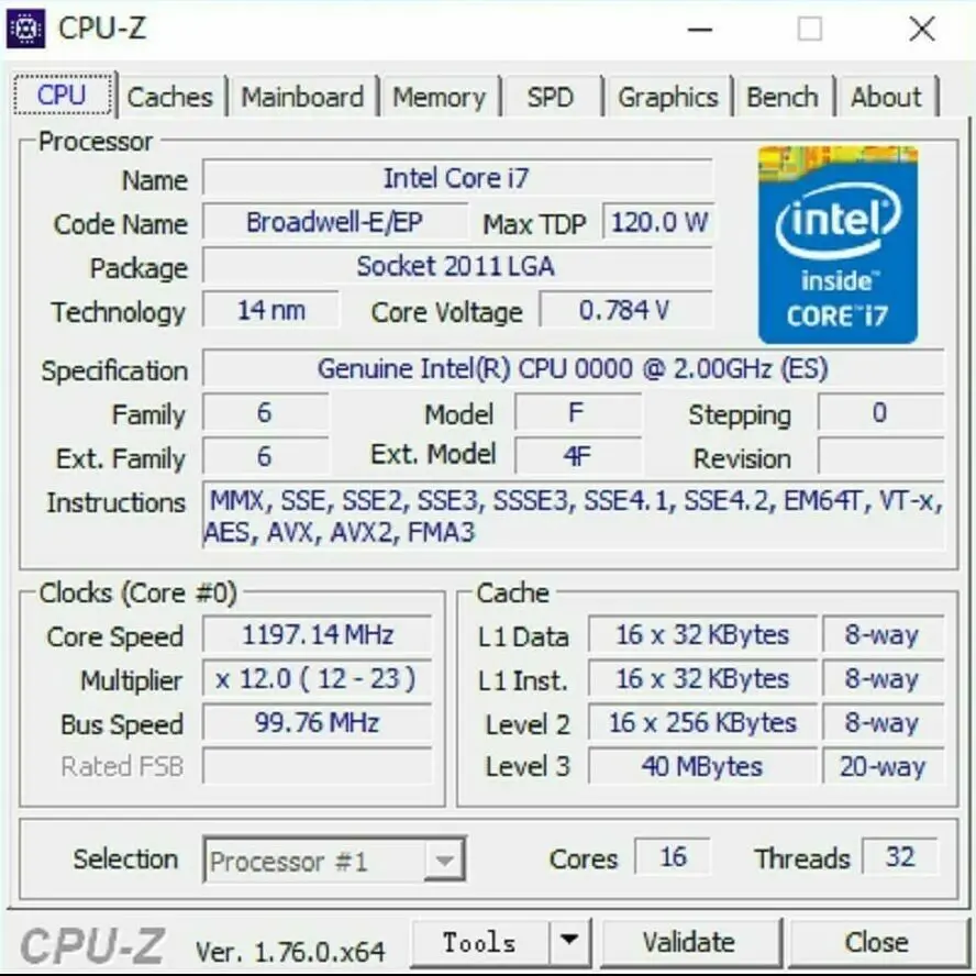 Процессор Intel ЦП Xeon E5-2683V4 ES qrie QHZE 2 0 ГГц 16 ядер 40M LGA2011-3 E5-2683 V4 E5 2683V 4 Бесплатная