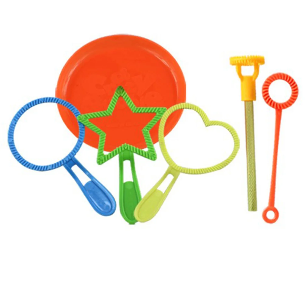 

6 шт. пузырьковая палочка, инструмент для создания пузырьков, набор воздуходувок для детей, веселые игрушки для детей (случайный цвет)