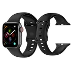 Универсальный силиконовый ремешок для Apple Watch 3840, ремешок для смарт-часов, ремешок для наручных часов Apple Watch 4244