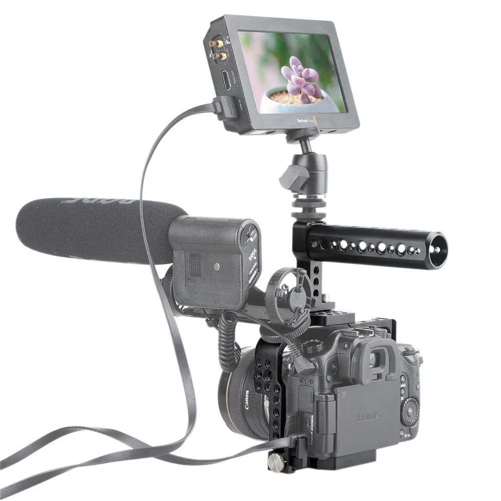 SMALLRIG GH4 камера клетка Комплект для Panasonic DMC-GH4 / GH3 с верхней ручкой Ручка HDMI кабель