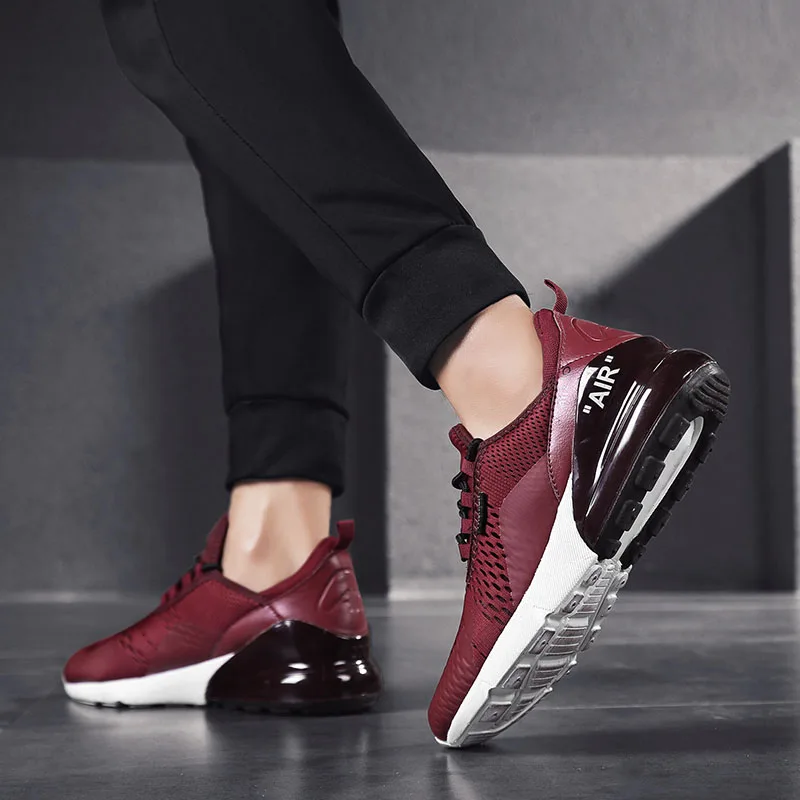 Кроссовки мужские Flyknit кроссовки Мужские дышащие 270 воздушные подушки спортивная обувь Нескользящая Мужская Спортивная обувь мужские chaussure homme