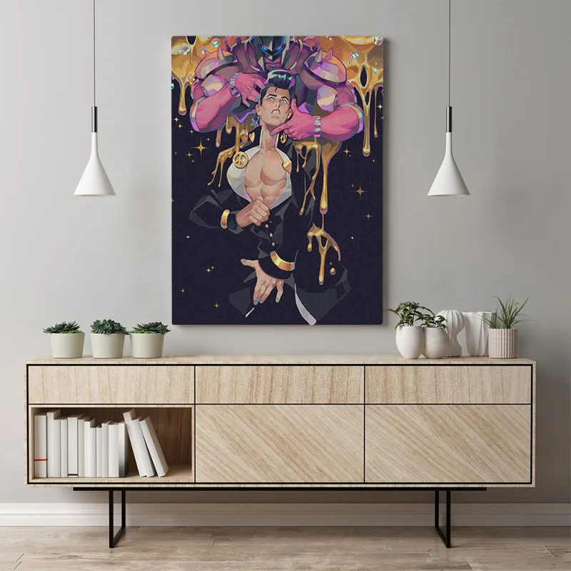 Josuke Higashikata Crazy Diamond anime Canvas poster Painting wall Art decor Living room Bedroom Study Home Decoration Prints | Дом и сад