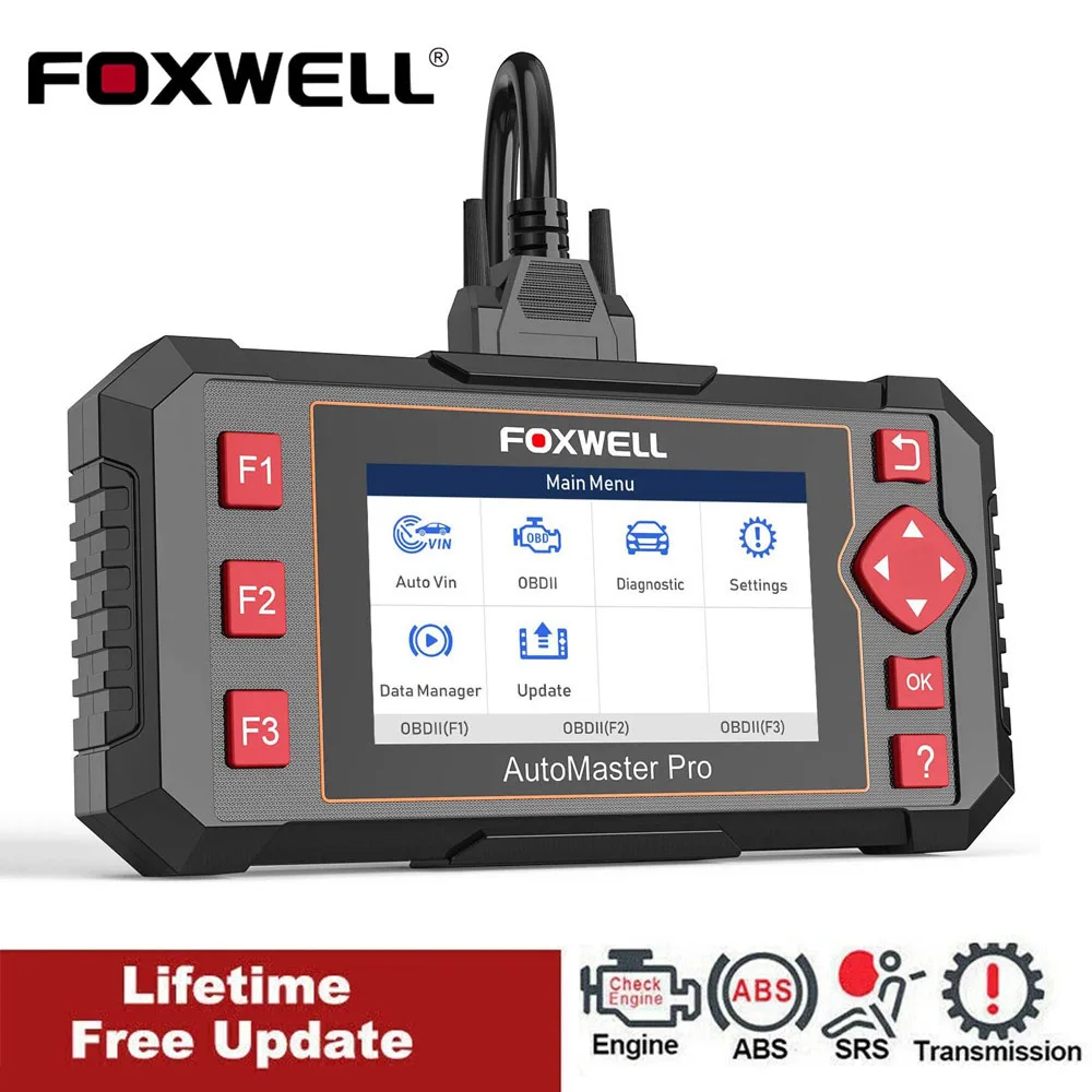 

Foxwell NT604 Elite Auto OBD2 Scanner ABS SRS Transmission Engine Code Reader Multi-brand Diagnosis ODB OBDII Automotive Scanner