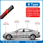 Резиновая уплотнительная лента для автомобильной двери Тип B, Уплотнительная наклейка для автомобильной двери, звукоизоляция, уплотнительная полоса в форме B для автомобильного багажника, резиновые уплотнительные полоски