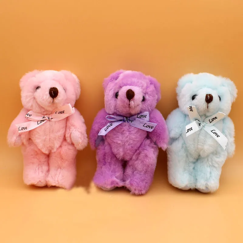 【 10 шт./компл. 】 13 см плюшевый мишка игрушка галстук бабочка фигурка медведь