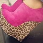 Женские ботильоны на платформе и танкетке BERZIMER, ботинки с боковой молнией, женская обувь, большие размеры 47 48 49 50 52