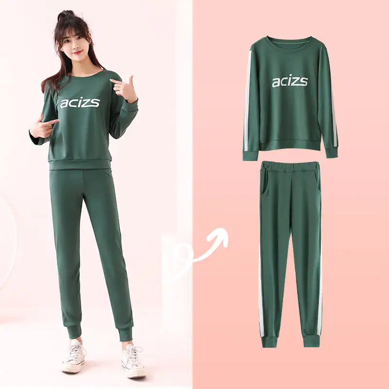 Женские костюмы для занятий фитнесом топ + штаны тренировок и в спортзале спорт