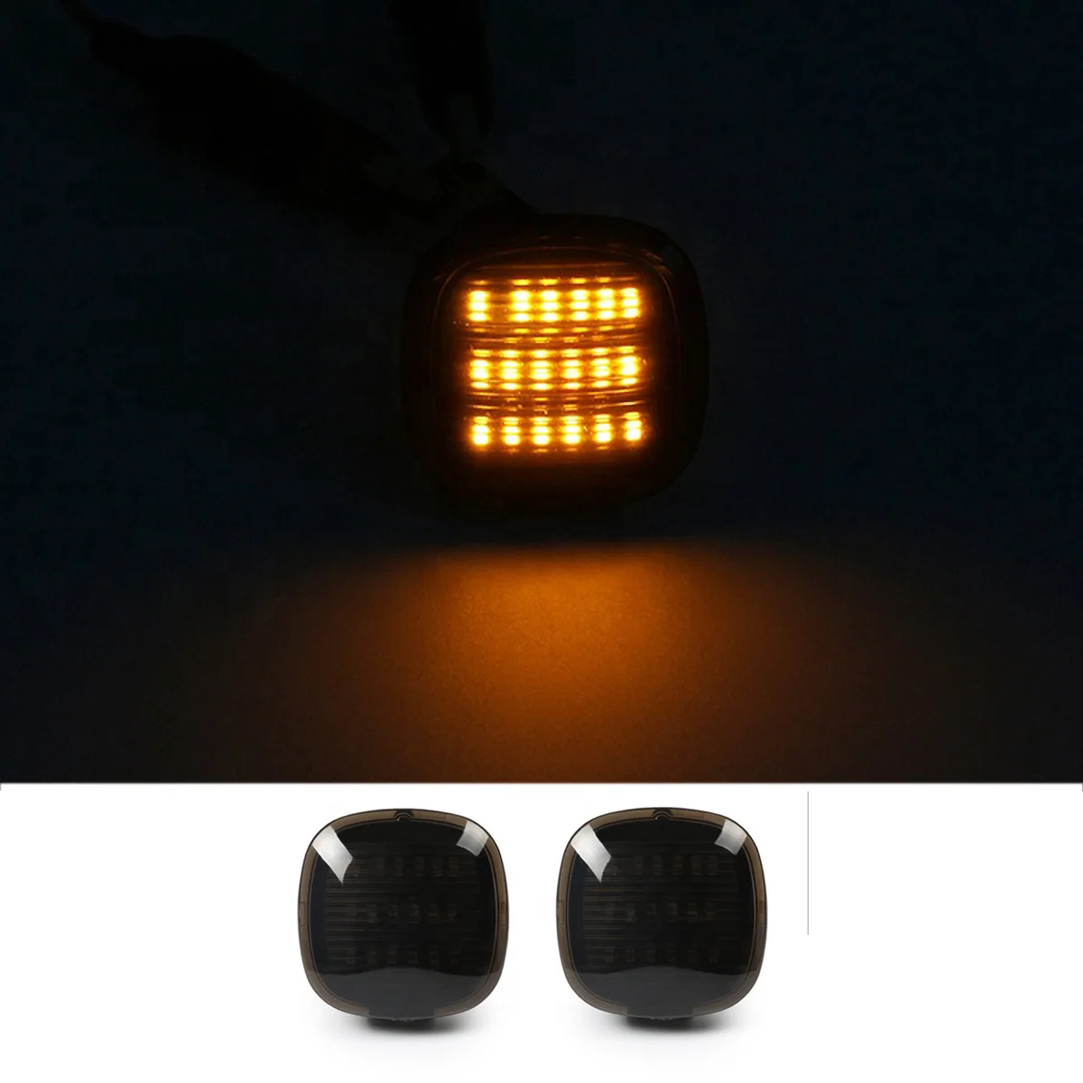 2 шт. Светодиодный Боковой габаритный фонарь крыло повторитель показатели