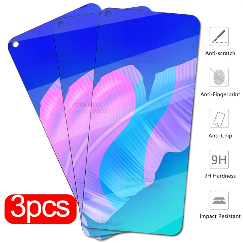 Защитное стекло для huawei p40 lite E 3 шт. протектор экрана p 40 light p40lite p40liteE защитная пленка|Защитные стёкла и плёнки