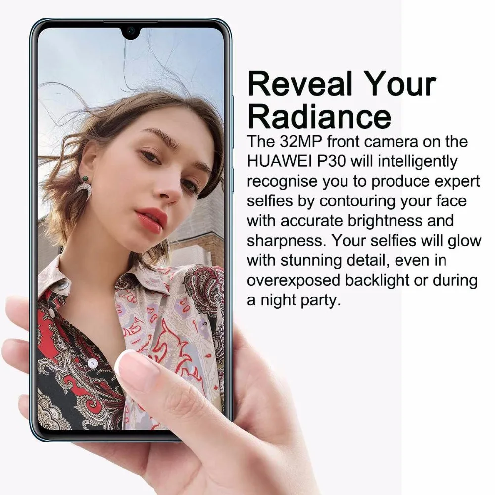 Мобильный телефон HuaWei P30 Kirin 980 Android 9,1 6," ips 2340X1080 8 Гб ram 256 ГБ rom 40.0MP NFC отпечаток пальца IP53