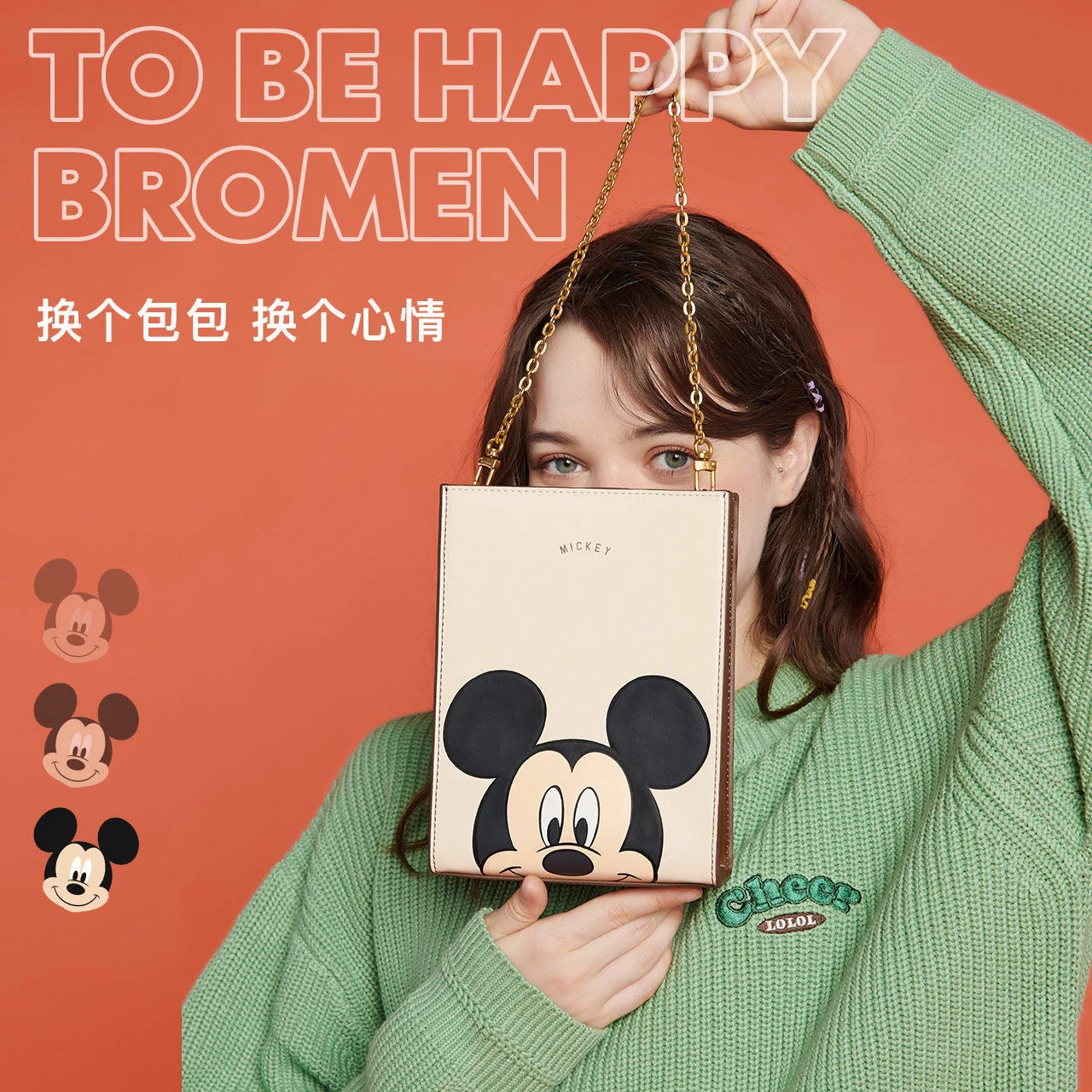 Disney-Bolso de hombro de minnie y Mickey mouse para mujer, bandolera suave de gran capacidad, bolsa de compras, regalo para ni&ntilde;os-1