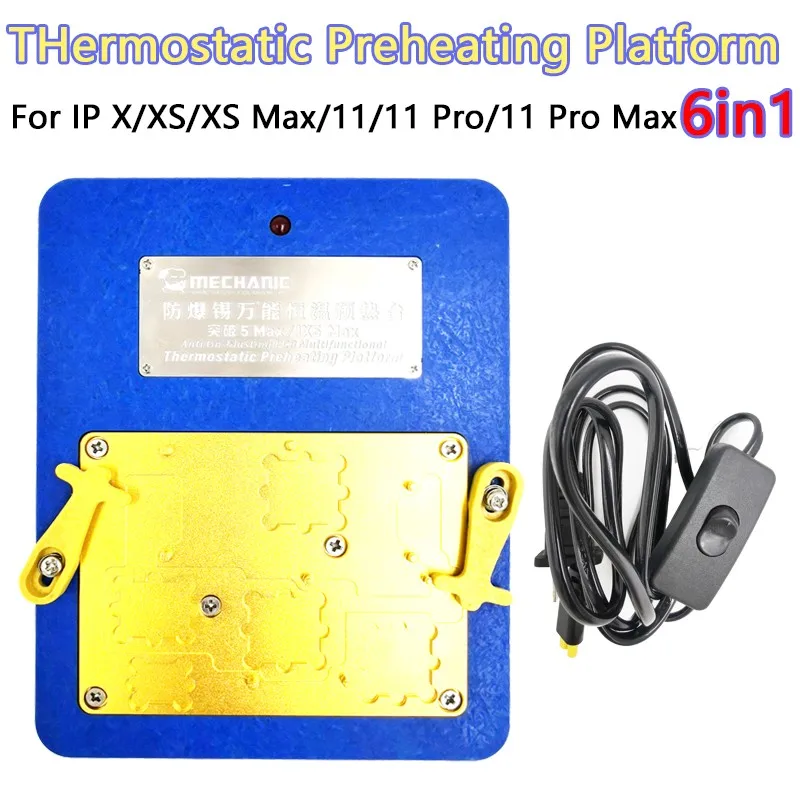 

Mechanic IX5 Max Motherboard Layering Chip CPU For IPHONE X XS XSMAX 11 PRO MAX Remove The Preheating Thermostatic Table
