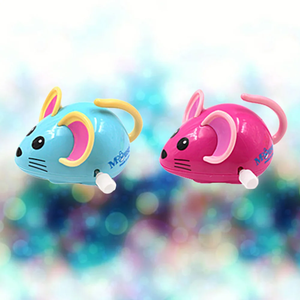 

2pcs Wind-up Cartoon Funny Clockwork Gift for Kids Children (Mixed Color)