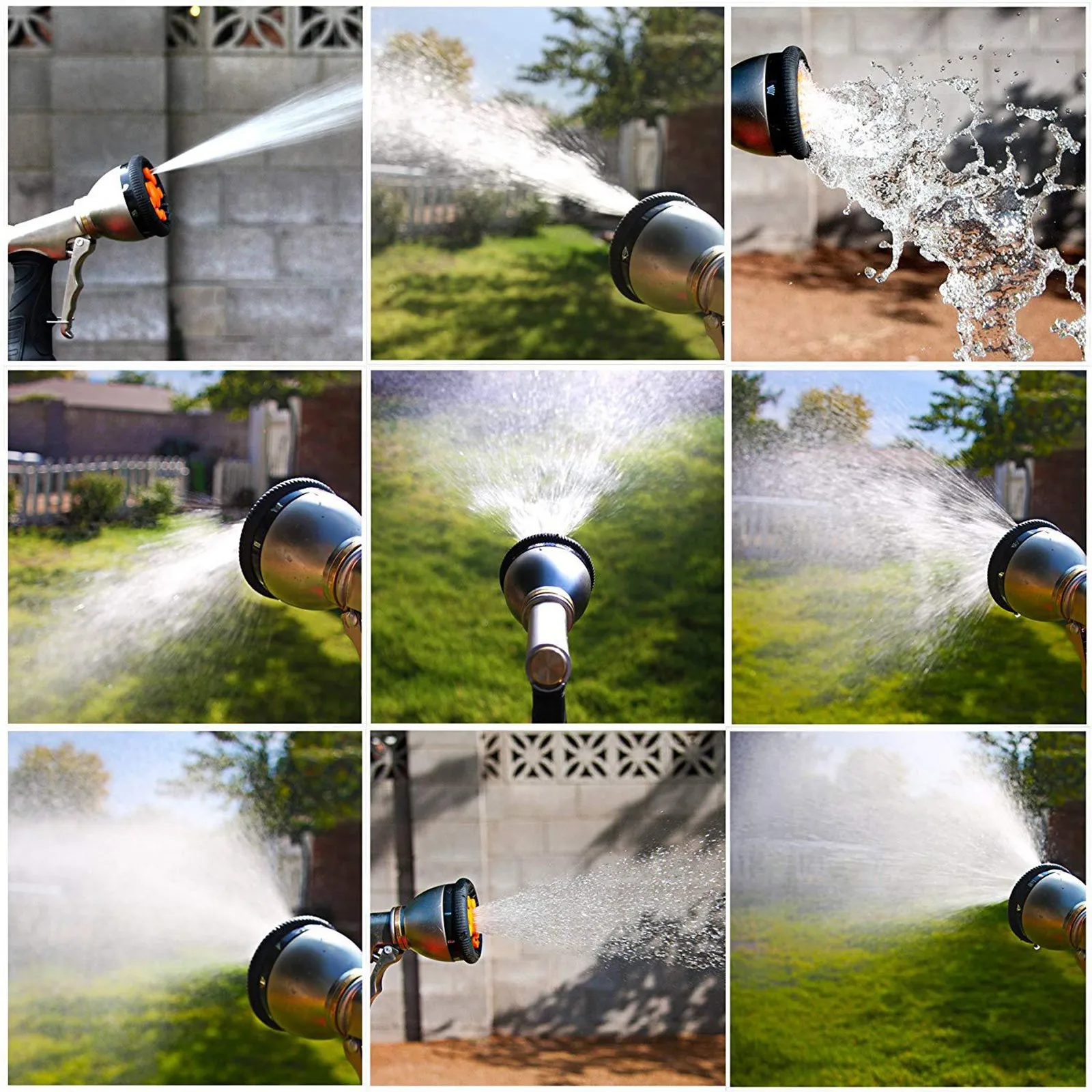 

New High-Pressure Water Spray Gun Car Washer Hose Spray Bottle Garden Watering Sprinkler Sprinkler Cleaning Water Guns #Y5