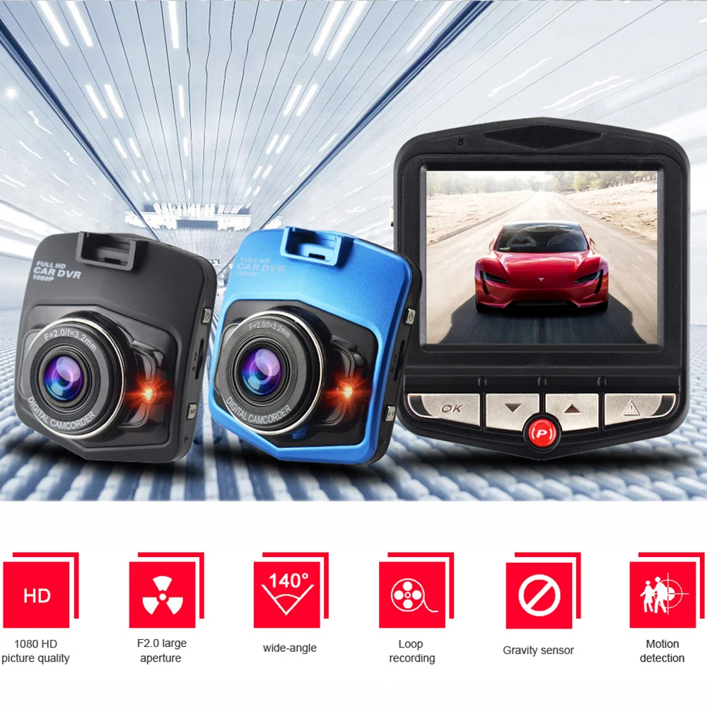 Автомобильный видеорегистратор 1080P HD автомобильная камера s с детектором