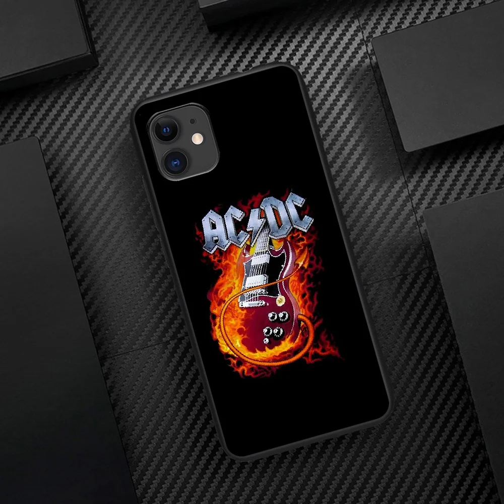 

ACDC Band Phone Case For Iphone 5 5S SE 2020 6 6S 7 8 Plus 11 12 Mini X XS XR Pro Max black Prime Silicone Etui Pretty Shell
