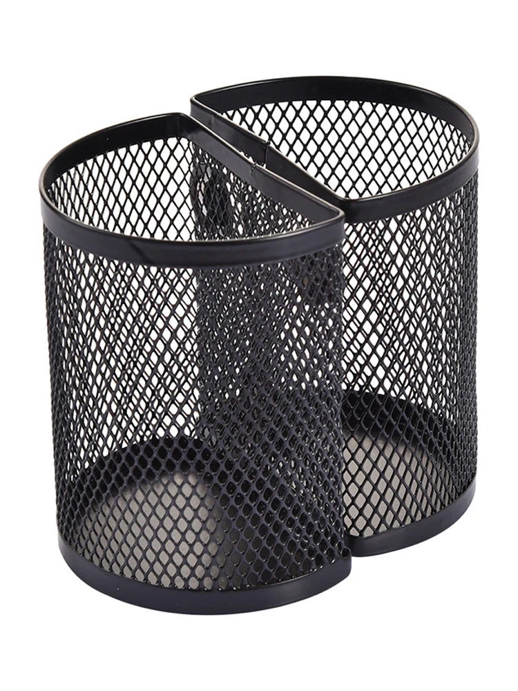 

Semicircular Mesh Magnetic Pen Holder Office Classroom Home Storage Stationery Desktop Organizer For Whiteboard/refrigerator