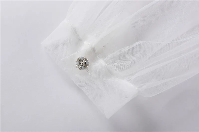 

Summer New Design Sense Niche Short Doll Collar Shirt Fake Shirt White Doll Shirt Top