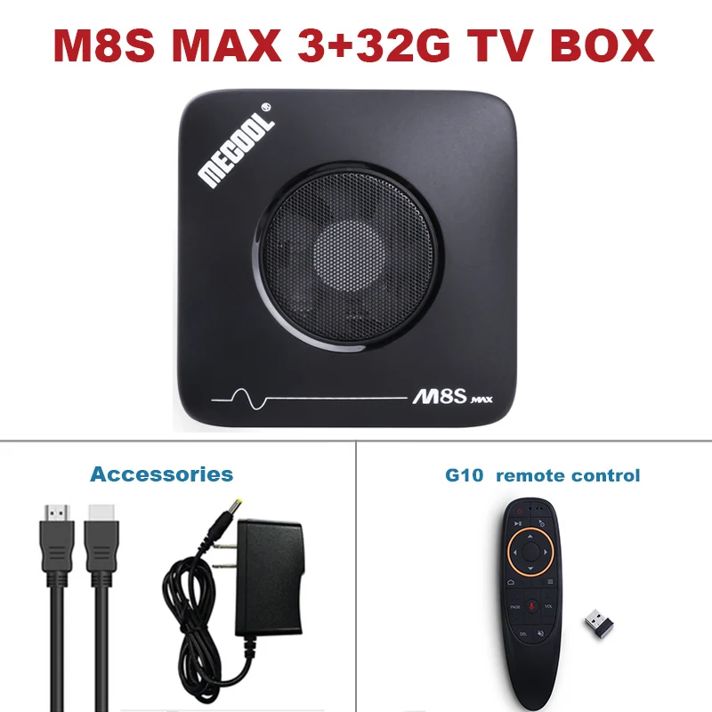 TV BOX-G10 Новинка mecool M8S MAX ТВ приставка Android 7,1 3G DDR3+ 32G rom приставка ТВ Amlogic S912 Восьмиядерный 2,4G/5G wifi Bluetooth/USB Smart Topbox - Цвет: TV BOX-G10